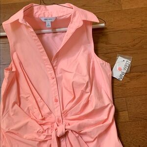 Nine West Sleeveless Pink Top